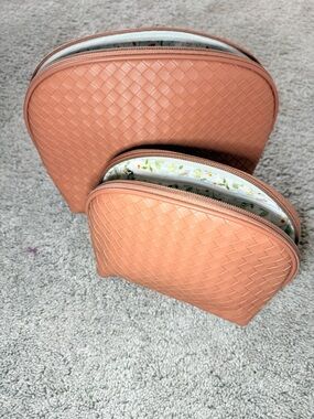 Woven Cosmetic Pouch Set - 2 Piece